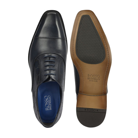 Blue Monogram Leather Lace Ups
