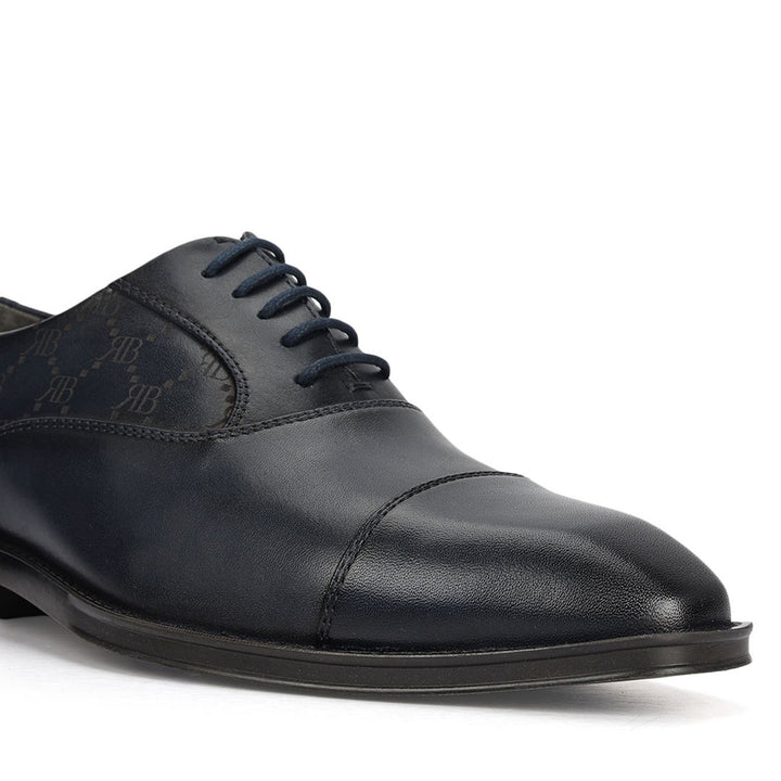 Blue Monogram Leather Lace Ups
