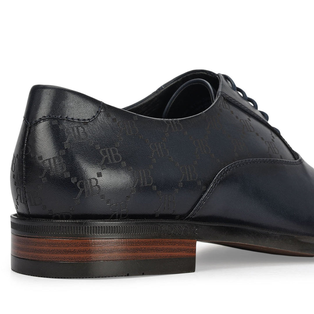 Blue Monogram Leather Lace Ups