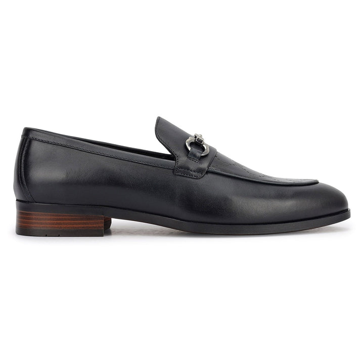 Blue Monogram Leather Loafers