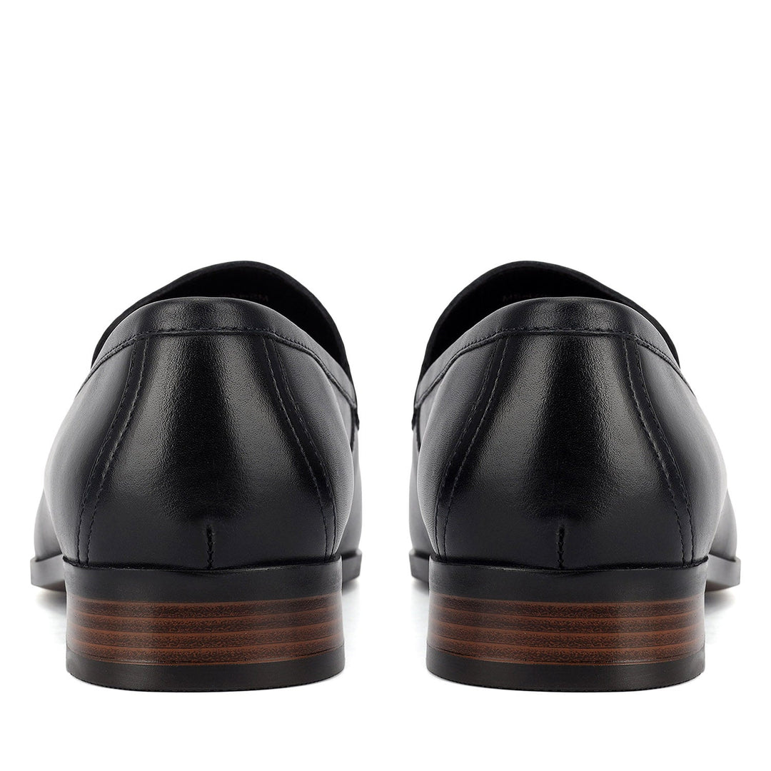 Blue Monogram Leather Loafers