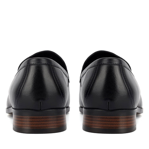 Blue Monogram Leather Loafers