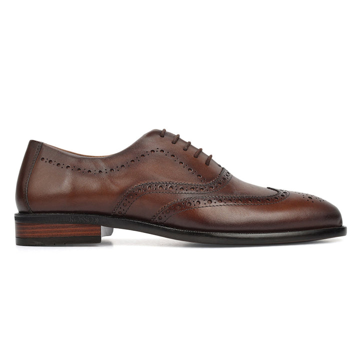 Brown Brogue Leather Lace Ups