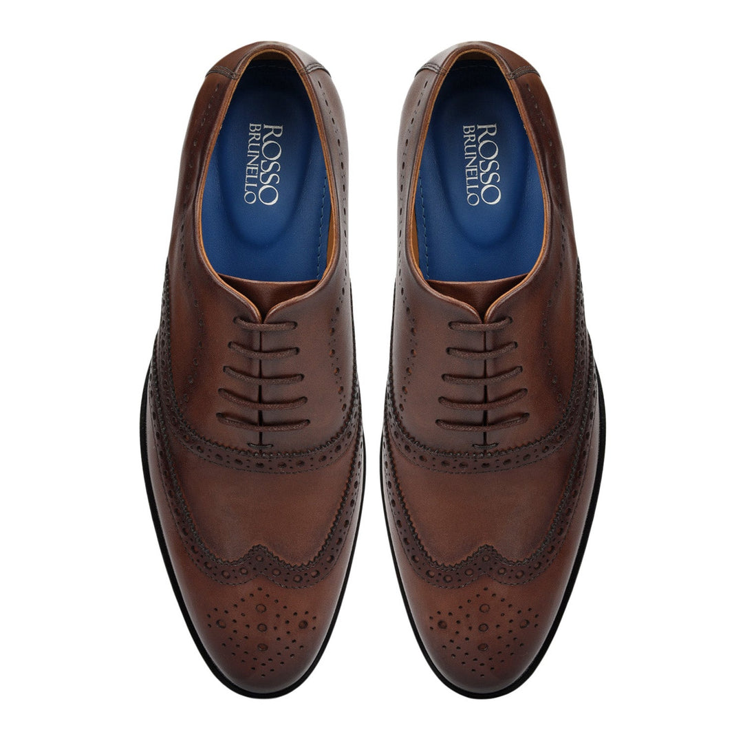Brown Brogue Leather Lace Ups
