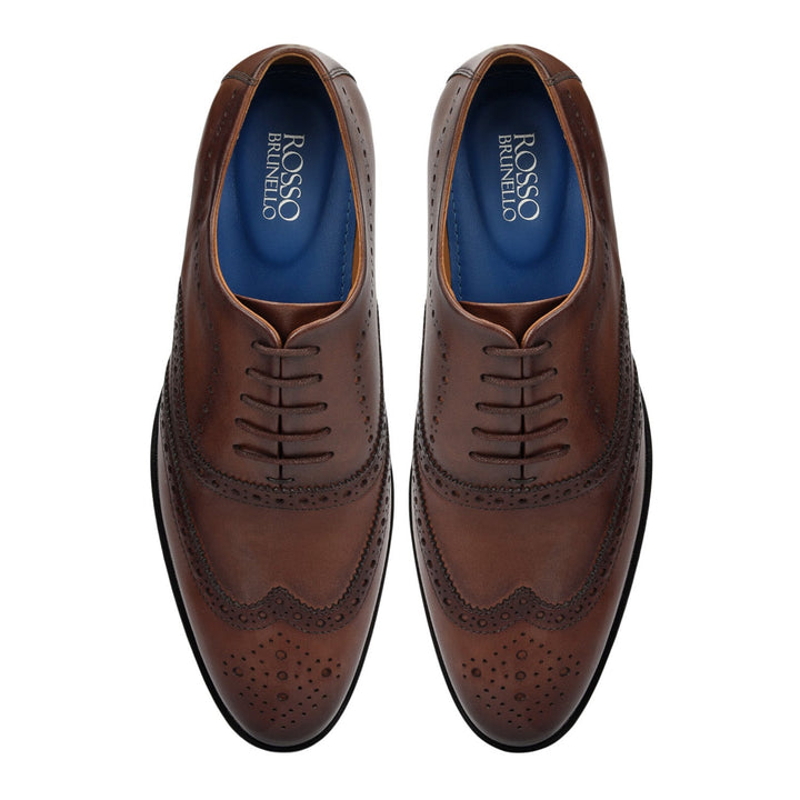 Brown Brogue Leather Lace Ups