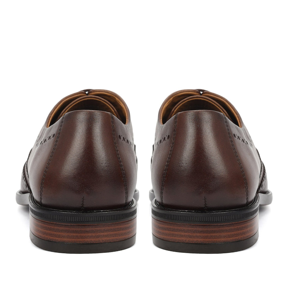 Brown Brogue Leather Lace Ups