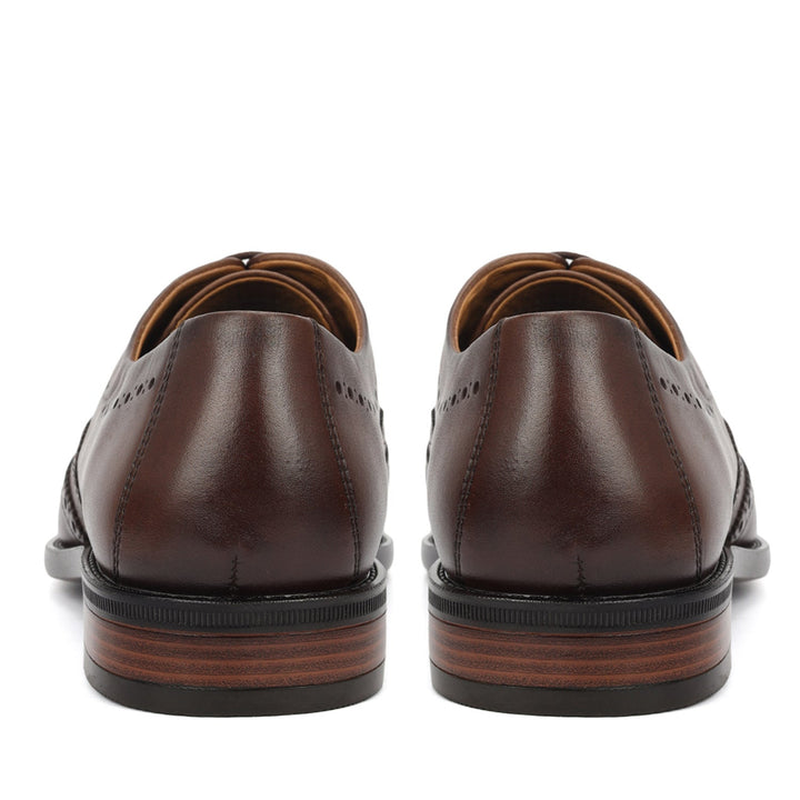 Brown Brogue Leather Lace Ups