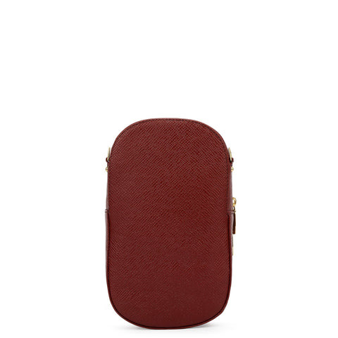 Franzy Leather Crocoss Body - Cherry