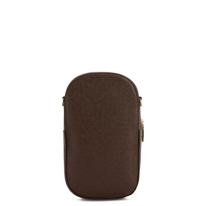 Franzy Leather Crossbody - Walnut