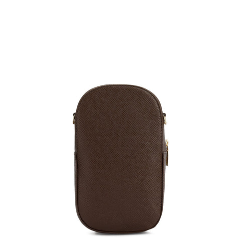 Franzy Leather Crossbody - Walnut