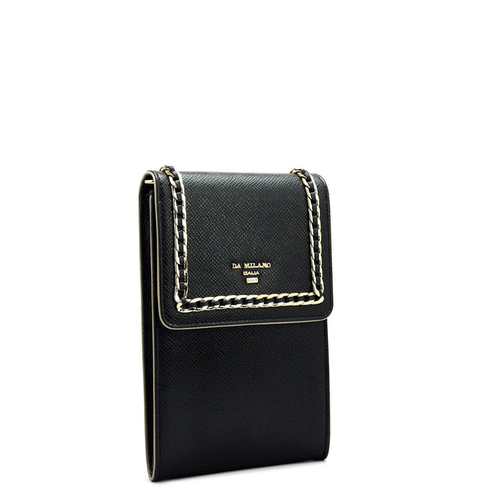 Franzy Leather Crossbody - Black