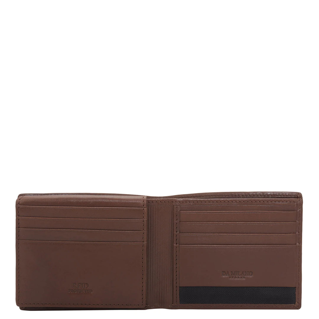 Brown Bifold Leather Mens Wallet