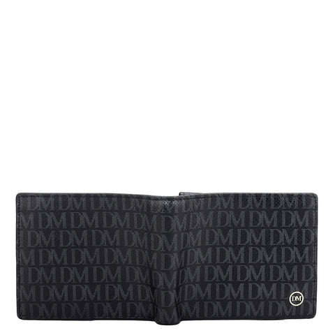 Black Bifold Leather Mens Wallet