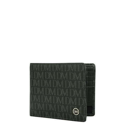 Petrol Green Bifold Leather Mens Wallet