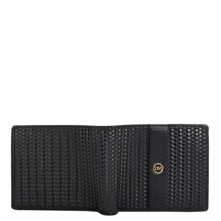 Black Bifold Leather Mens Wallet