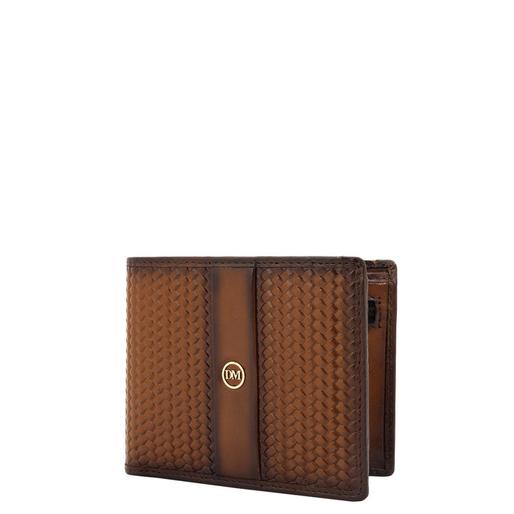 Cognac Bifold Leather Mens Wallet