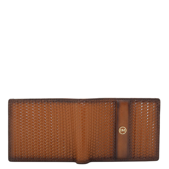 Cognac Bifold Leather Mens Wallet