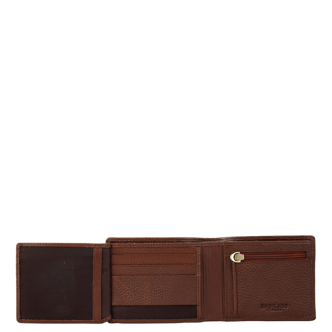Espresso Bifold Leather Mens Wallet
