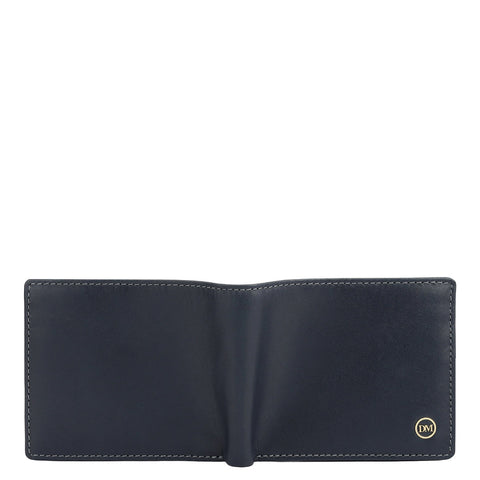 Navy Bifold Leather Mens Wallet