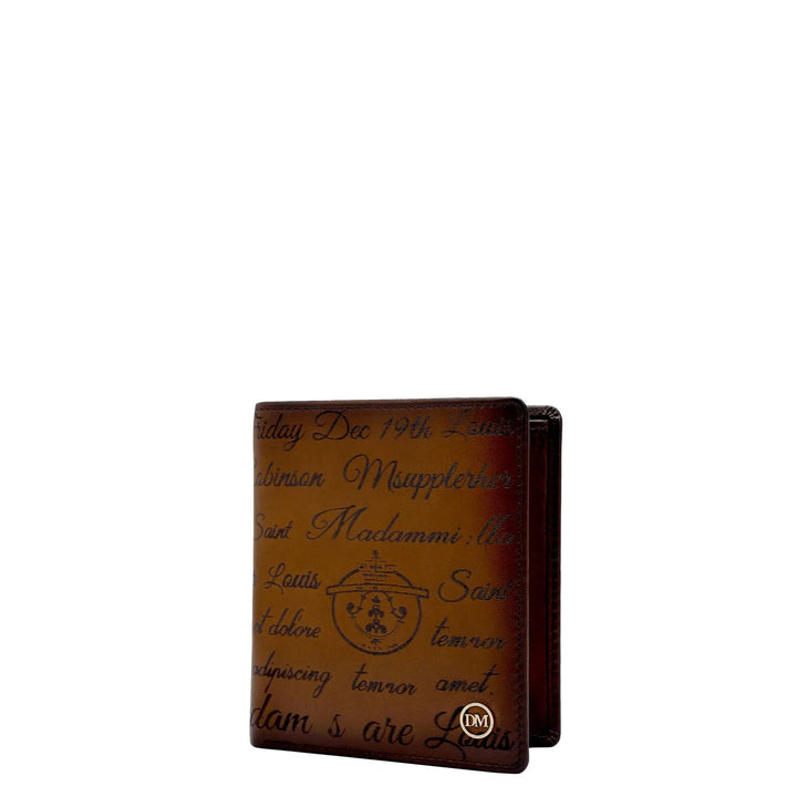 Cognac Bifold Leather Mens Wallet