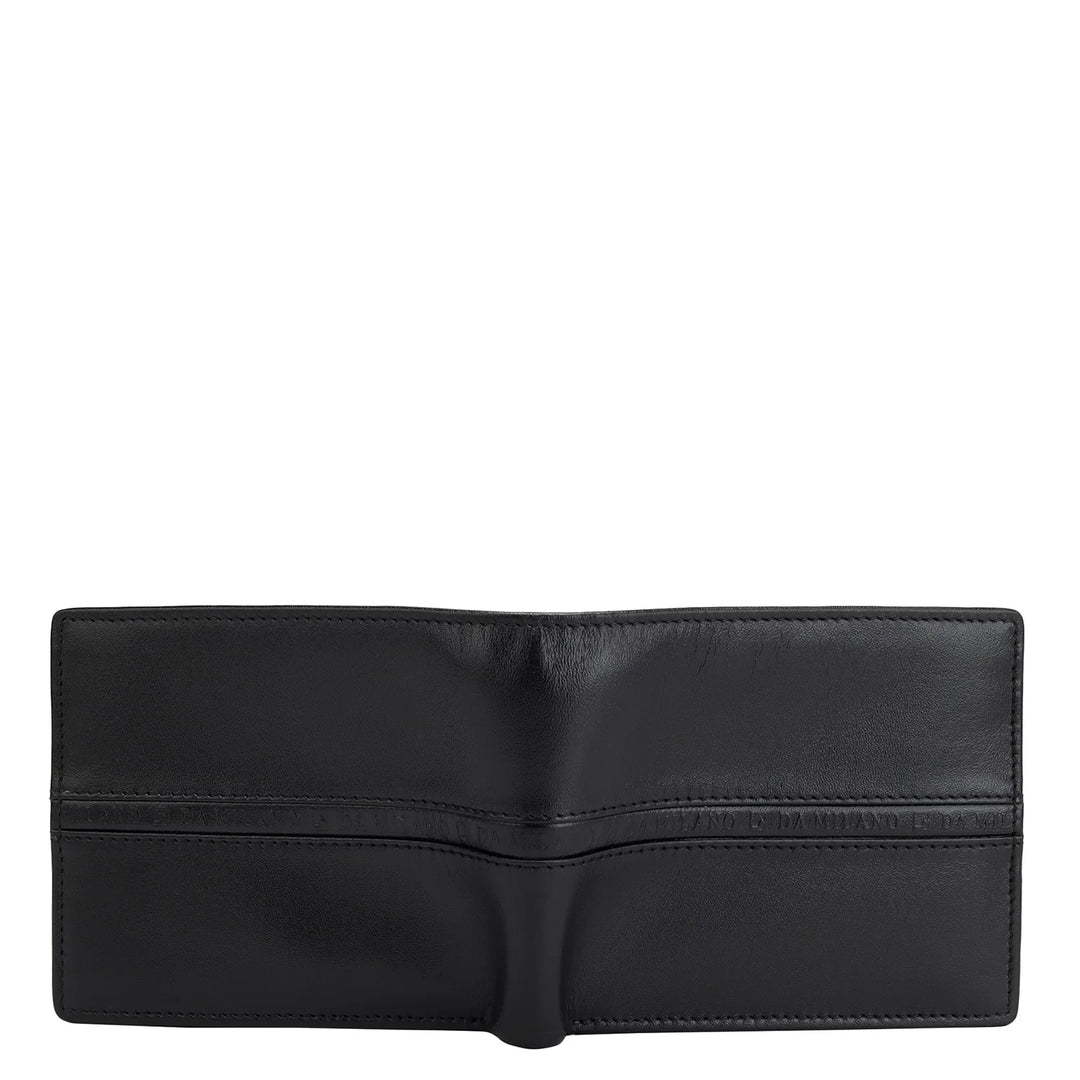 Plain Leather Mens Wallet - Black