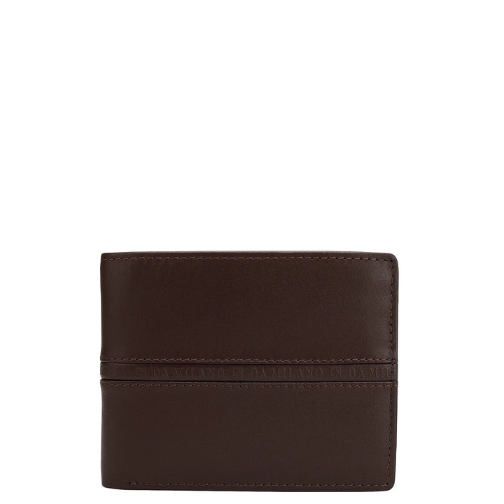 Plain Leather Mens Wallet - Brown