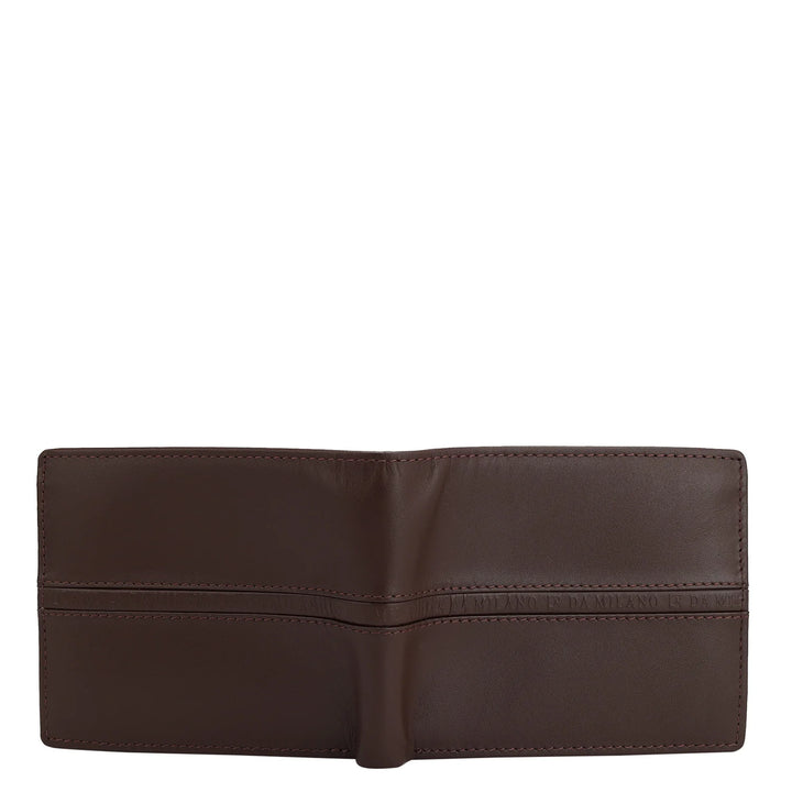 Plain Leather Mens Wallet - Brown