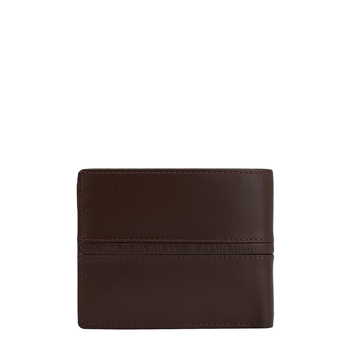 Plain Leather Mens Wallet - Brown