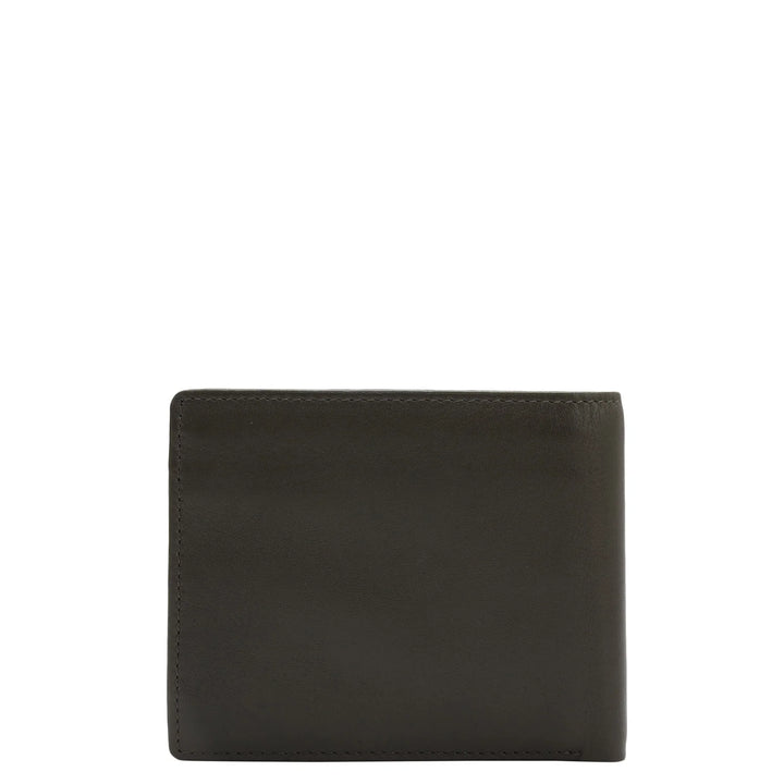 Olive Bifold Leather Mens Wallet
