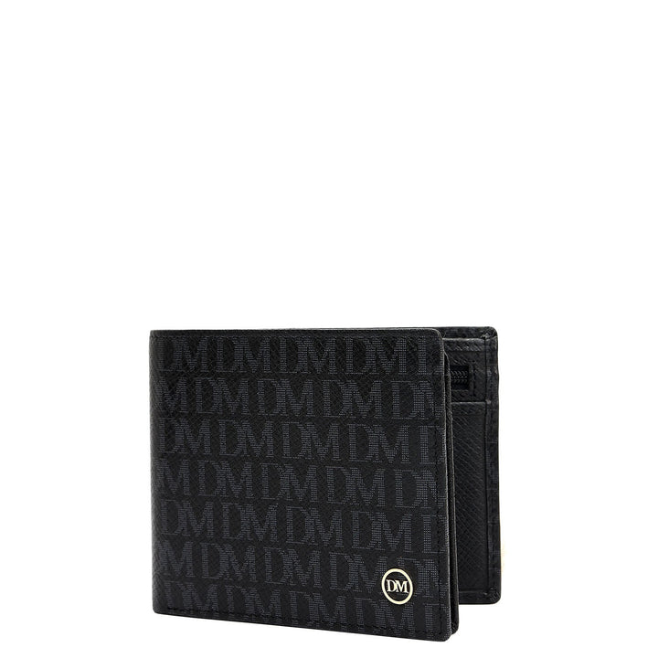 Black Bifold Leather Mens Wallet
