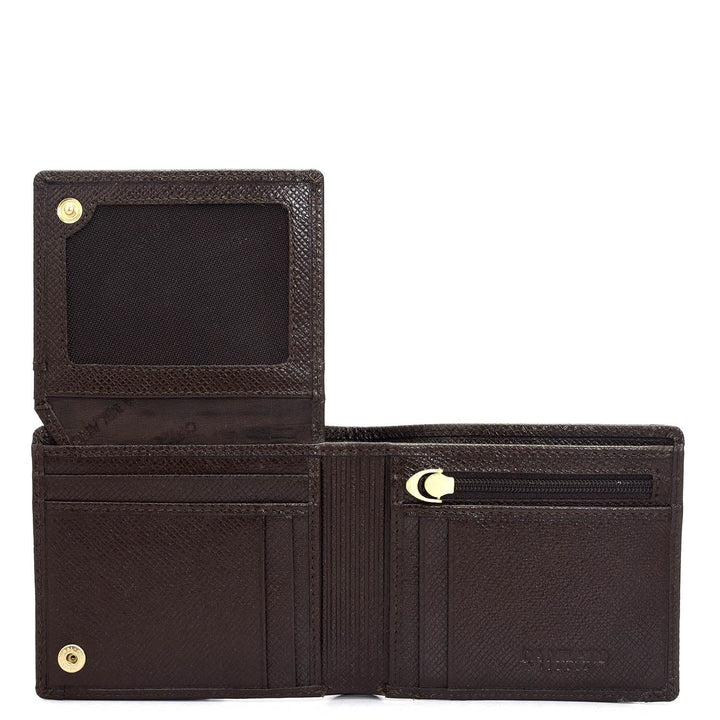 Brown Bifold Leather Mens Wallet