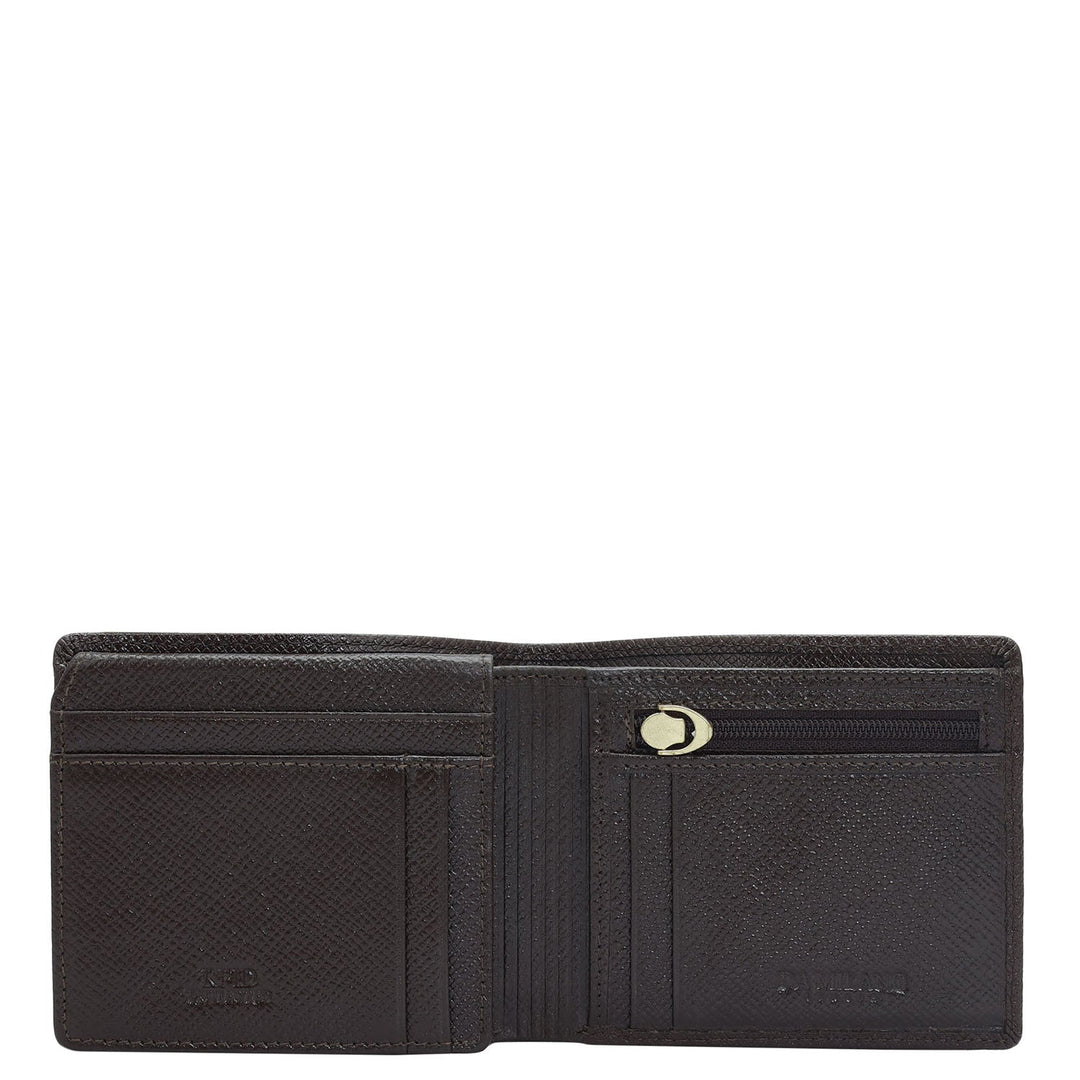 Brown Bifold Leather Mens Wallet