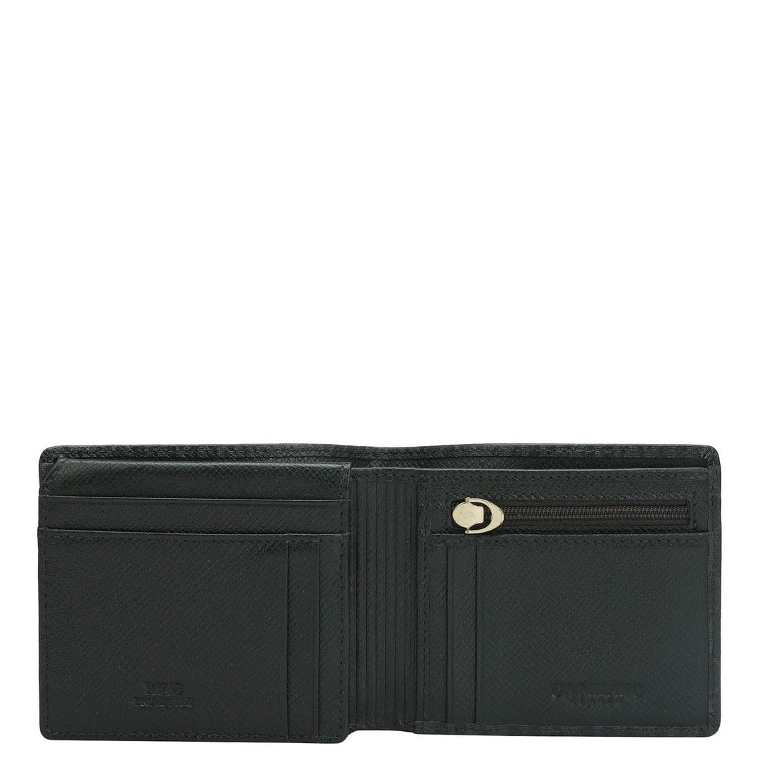 Petrol Green Bifold Leather Mens Wallet