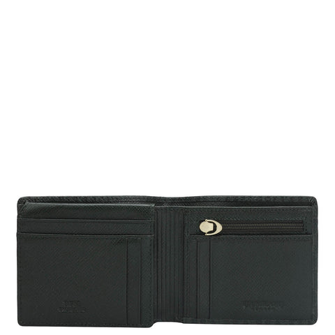 Petrol Green Bifold Leather Mens Wallet