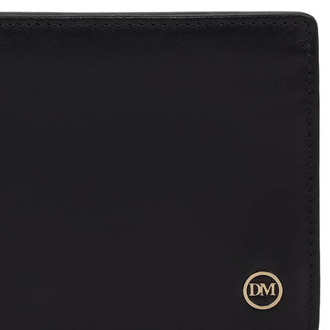 Black Bifold Leather Mens Wallet