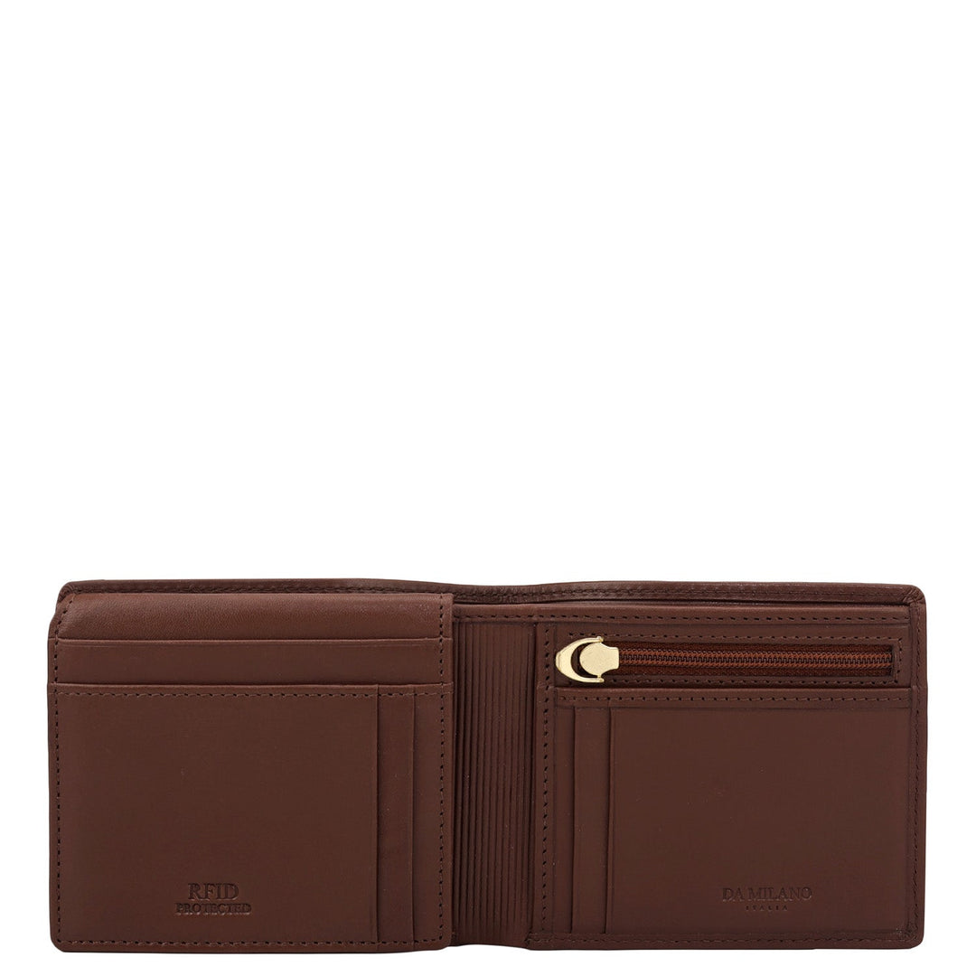 Brown Bifold Leather Mens Wallet