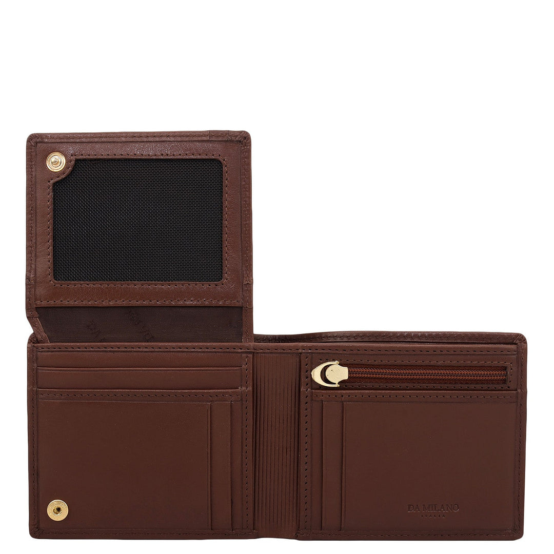 Brown Bifold Leather Mens Wallet