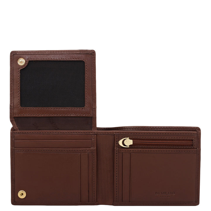 Brown Bifold Leather Mens Wallet