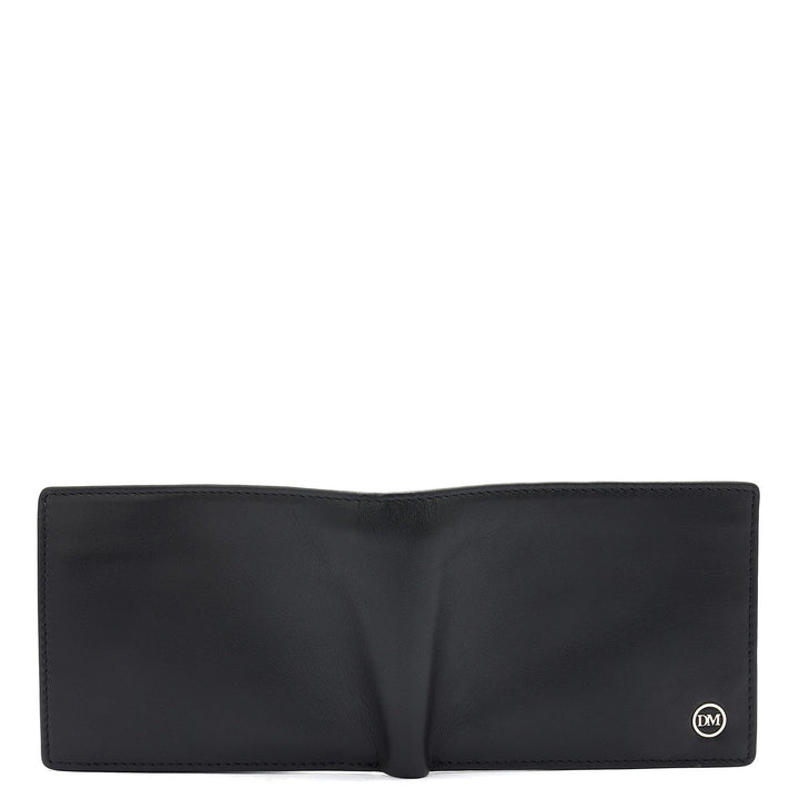 Black Bifold Leather Mens Wallet