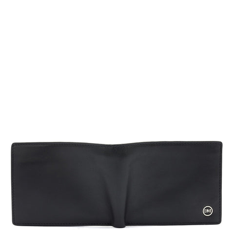 Black Bifold Leather Mens Wallet