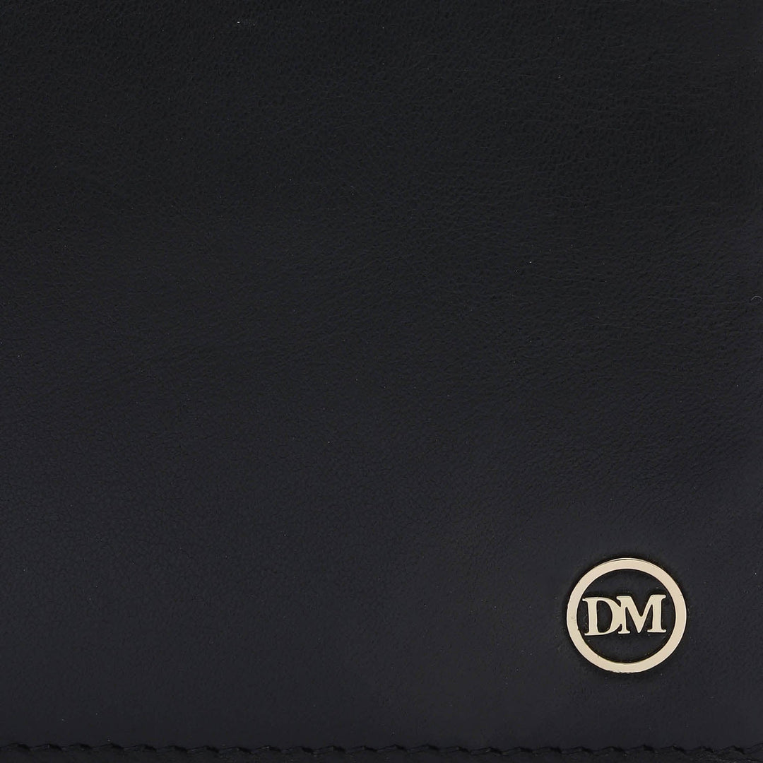 Black Bifold Leather Mens Wallet