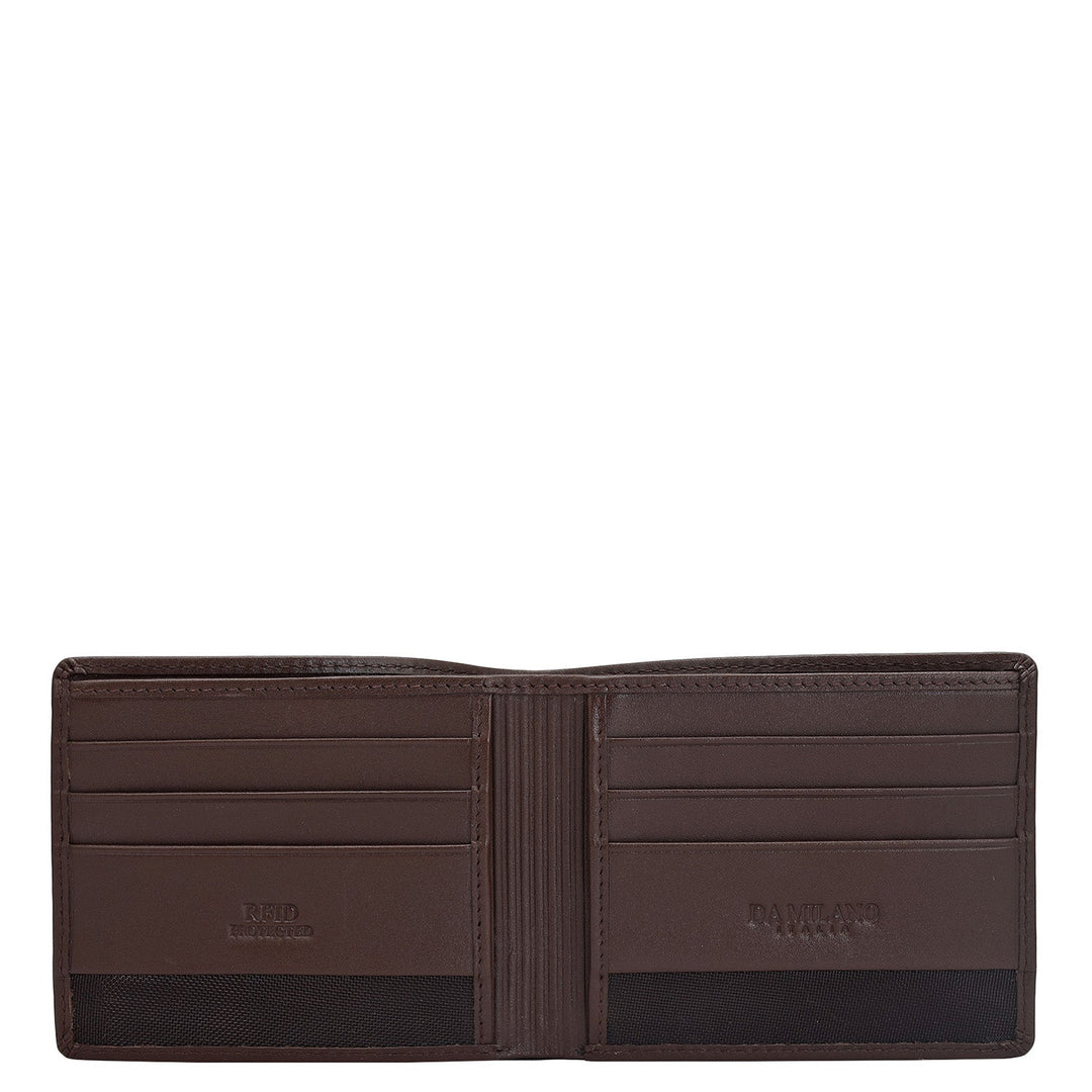 Brown Bifold Leather Mens Wallet
