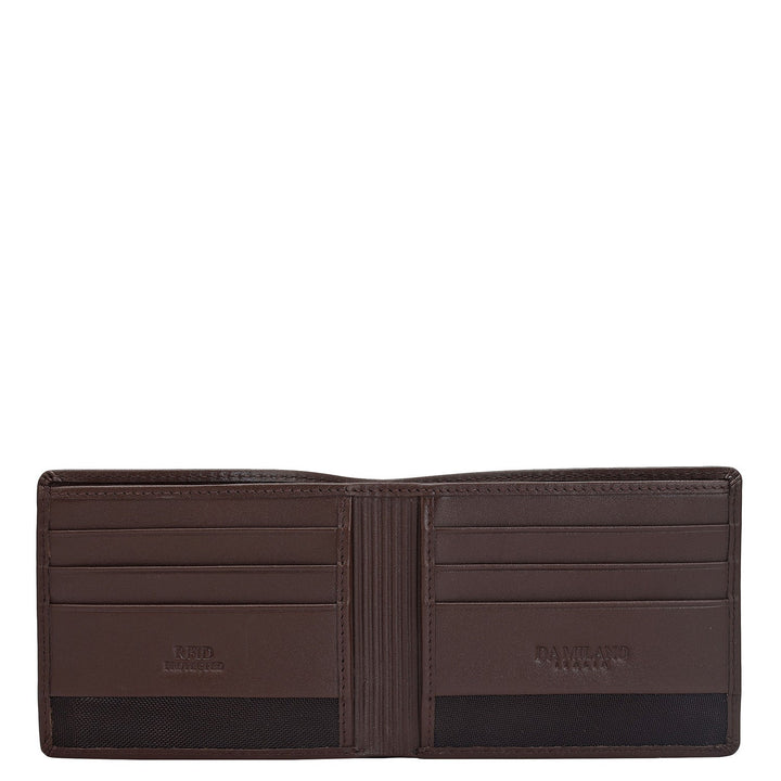 Brown Bifold Leather Mens Wallet