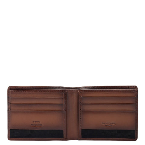 Cognac Bifold Leather Mens Wallet