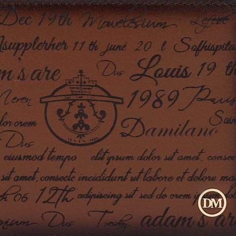 Cognac Bifold Leather Mens Wallet