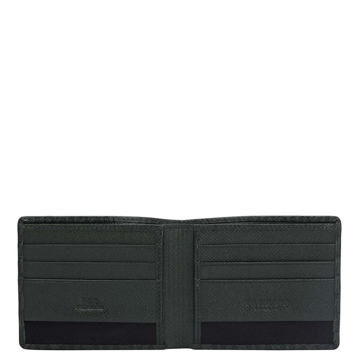 Petrol Green Bifold Leather Mens Wallet