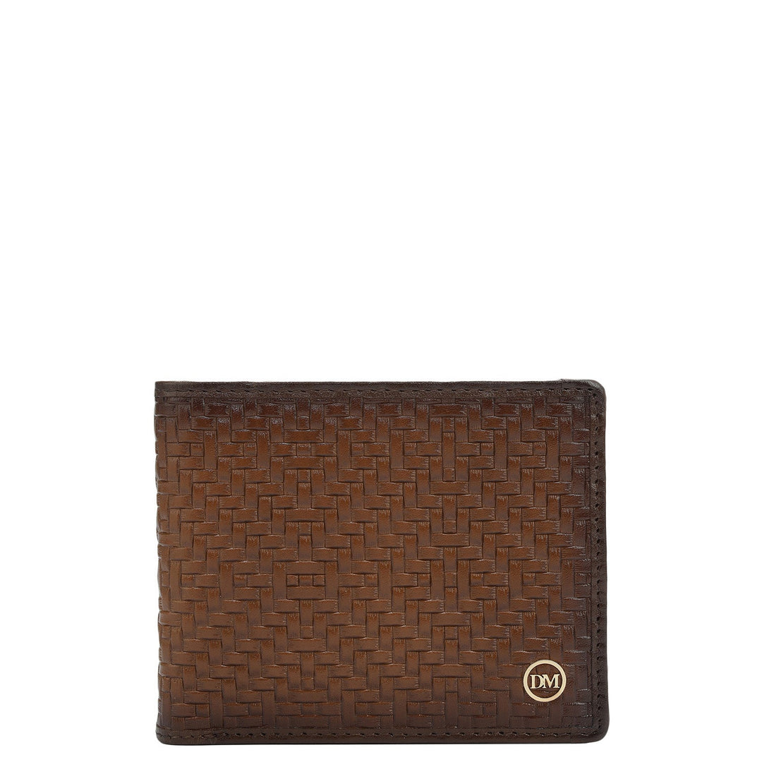 Cognac Bifold Leather Mens Wallet