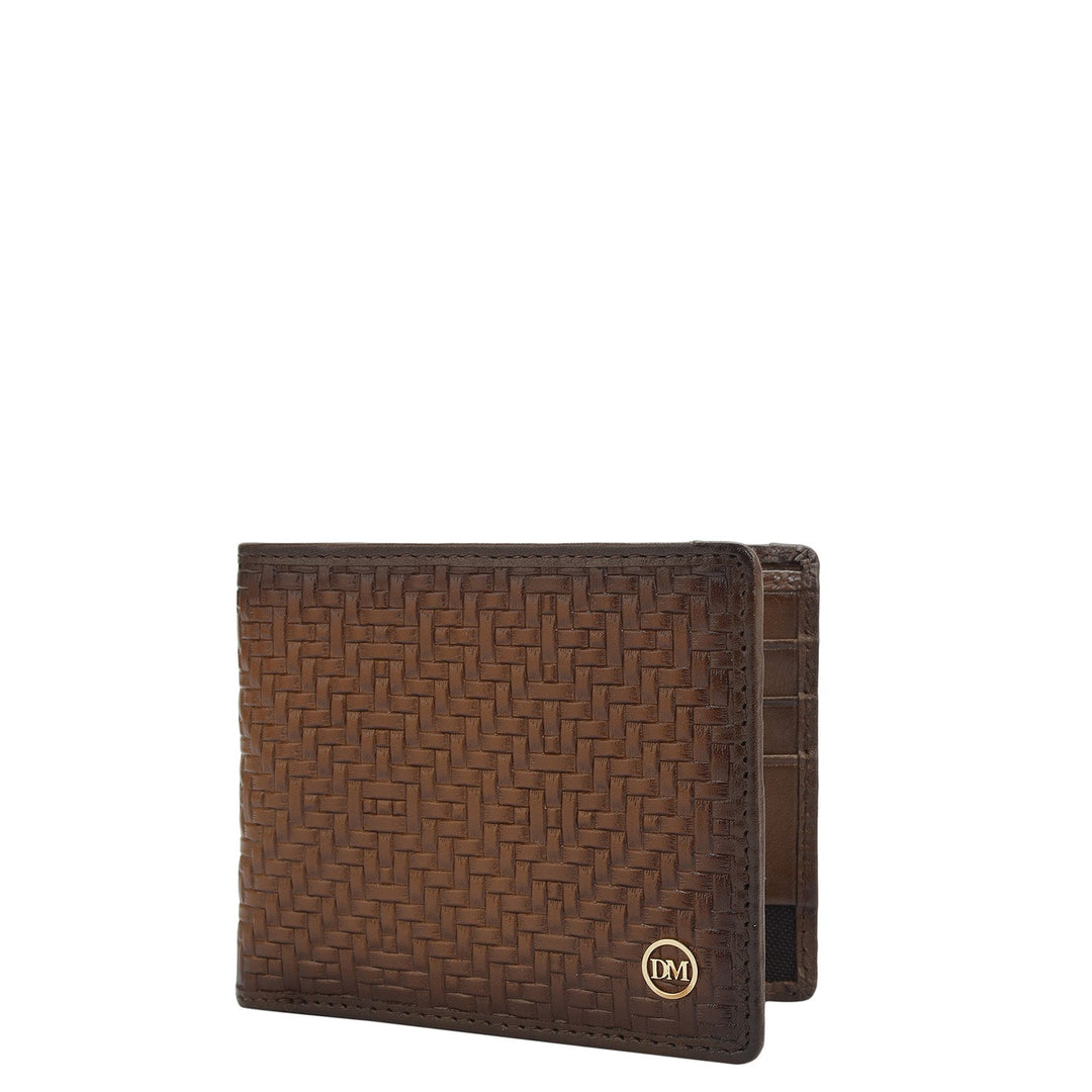 Cognac Bifold Leather Mens Wallet