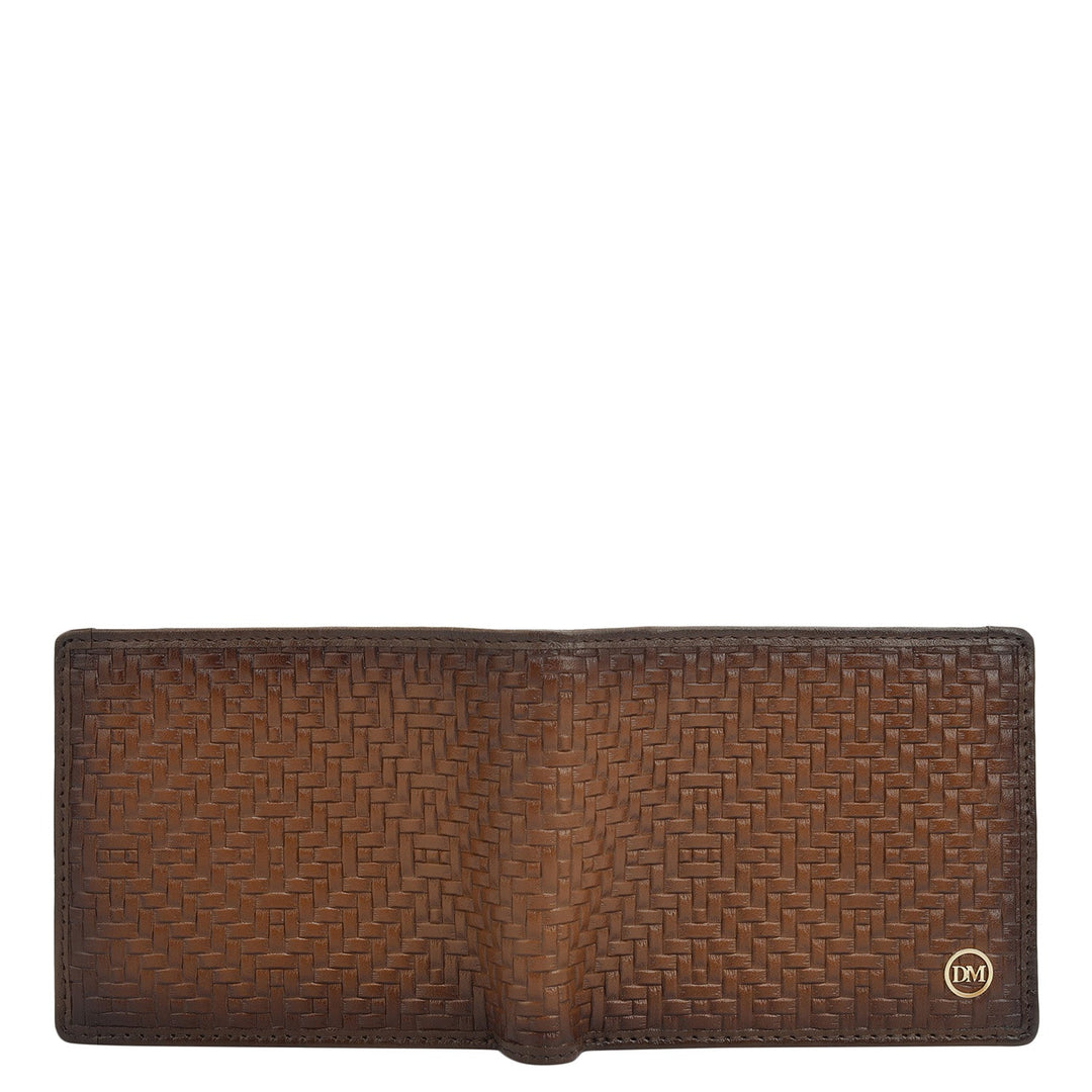 Cognac Bifold Leather Mens Wallet