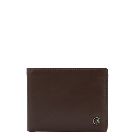 Da Milano Men's Leather Wallet - Brown Bifold